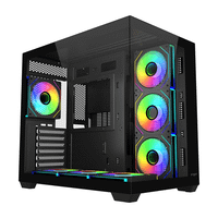 caja fsp m341-ba carcasa midi tower mitx matx atx negro argb rgb negro