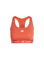 sujetador deportivo de fitness adidas techfit medium support mujer rojo