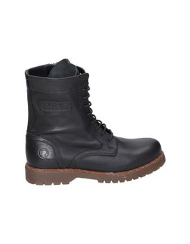 Botines De Piel Militares C. Tapioca C350-11 Negros Para Mujer 37