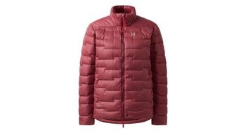 Haglofs roc flash chaqueta de plumon  mujer rojo