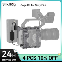 smallrig-kit de jaula para sony fx6 nuevo diseno 14 -20 agujeros de localizacion montaje de zapata fria para microfono transmisor de imagen 4124
