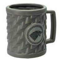 taza 3d pelo lobo stark juego de tronos ceramica 500 mls