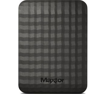 MAXTOR M3 Portable Hard Drive - 1 TB, Black, Black
