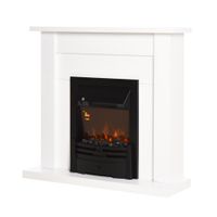 homcom chimenea electrica decorativa con 2 configuraciones de calor temporizador y llama regulable 102x30x95cm blanco   aosom espana