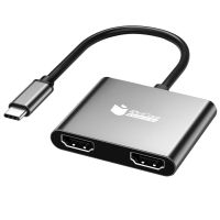 pccom essential adaptador hub usb-c a 2x hdmi 1x usb-30 1x usb-c