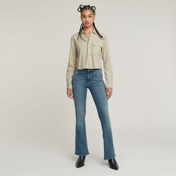 G-Star Raw Jeans D21290-D987 H280 - 3301 FLARE-FADED ICY BLUE para mujer