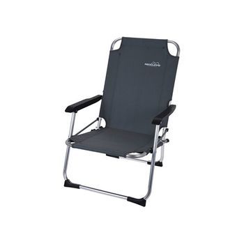 Silla Plegable De Aluminio Color Gris, 45x54x76cm