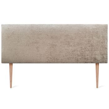 Dhome Cabecero De Lana Natural 145x105cm Con Patas Camas 140/135 - Marrón Claro