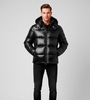 save the duck para hombre d31280m-love21 abrigo edgard negro m casual sostenible nylon reciclado