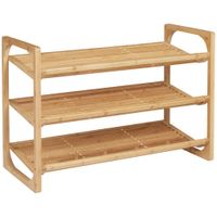 zapatero 76x33x51 cm madera natural
