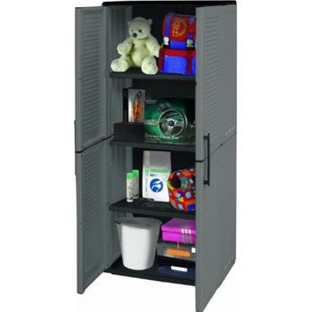 Armario Resina 4 Baldas Gris 68x37x163c - Vam - E71/tp