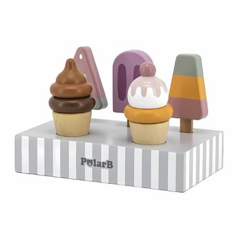 Set de 5 helados con soporte