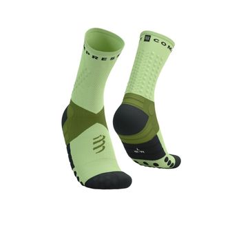 Calcetines Compressport Ultra Trail Socks V2.0 Verde Negro, Talla Talla 1