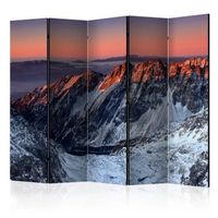 biombo - beautiful sunrise in the rocky mountains ii room dividers