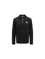sudadera only  sons onsdawson reg halfzip sweat vd hombre jet black