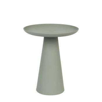 Mesa auxiliar de metal verde