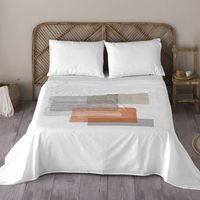 naturals - juego de sabanas estampadas 4 piezas cama 180 - algodon  incluye sabana encimera  2 fundas de almohada  1 sabana bajera - fibi 2b