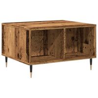 mesa de centro madera ingenieria madera envejecida 60x50x365cm vidaxl