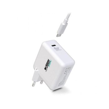 Cargador Urban Factory CYCLEE Universal 65W USB-C Blanco 2 m