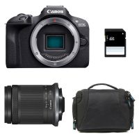 camara mirrorless canon eos r100 241mp wifi bluetooth  rf-s 18-150mm f35-63 is stm