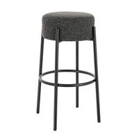 taburete de bar olin - lote de 6 antracita