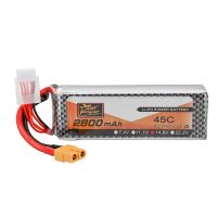 bateria zop power 148v 2800mah 45c 4s lipo con enchufe xt60 para dron rc