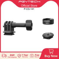 pgytech-camara de accion caplock juego de liberacion rapida con interfaz de 14  diseno de bloqueo dual para gopro insta360 dji y telefonos inteligentes