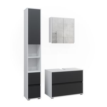Conjunto De Muebles De Baño Maltin 3 Partes, Con Unidad Alta Vicco