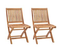 sillas de jardin plegables 2 unidades madera maciza de teca