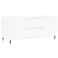 mesa de centro madera de ingenieria blanco 102x445x50 cm vidaxl