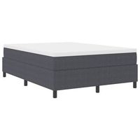 cama tipo box spring gris oscuro y 160 x 200 cm tela de pana vidaxl