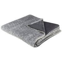 manta de poliester gris claro 200 x 220 cm colcha pelo suave accesorio saraswati