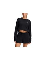 sudadera under armour rival terry crew mujer negro
