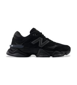 New Balance para hombre. U9060V1 Zapatillas de piel 9060 negro (44.5), Plano, Serraje, Cordones, Casual