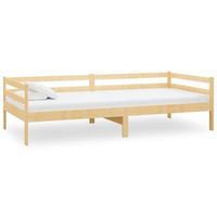 sofa cama sin colchon madera maciza de pino 90x200 cm vidaxl