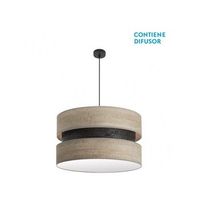 colgante colet 3xe27 negromadera gris regx60x60 cm