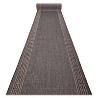 alfombra de pasillo sisal sion 20446 marco llave griega tejido plano  70x820 cm