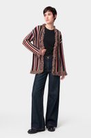 jeans denim wide con strass delante indaco 29
