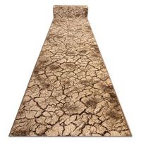alfombra de pasillo karmel terra suelo agrietado - tuerca 70cm 70x970 cm