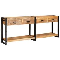 mesas consola 2 uds marron 200 x 33 x 75 cm vidaxl