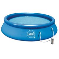 piscina hinchable redonda 366x91 cm con bomba de filtro de cartucho 220v - 22m