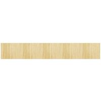 alfombra rectangular bambu color natural claro 80x500 cm vidaxl