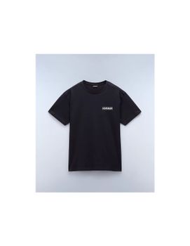Camiseta Napapijiri S-Linth Ss Negro Hombre
