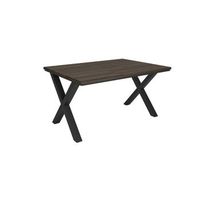 mesa comedor mesa fija cocina y salon 140x90x74 cm para 6 comensales muebles comedor estilo industrial roble oscuro