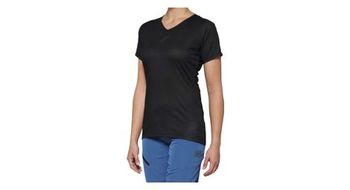 Maillot de manga corta para mujer 100  airmatic negro