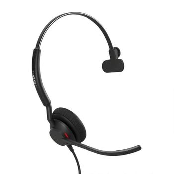 Auriculares Jabra Engage 40 con cable USB para oficina, doble micrófono y protección auditiva negra