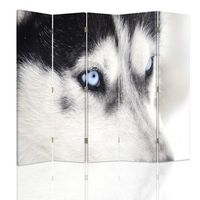 biombo wolf - separador de ambientes cm 180x180 5 paneles