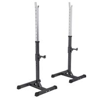 gorilla sports rack de sentadillas  soporte de barra ajustable - entrenamiento intensivo