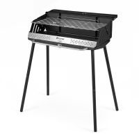 costway barbacoa de carbon plegable portatil con rejilla regulable patas desmontables bolsa transporte para jardin picnic 81 x 48 x 84 cm