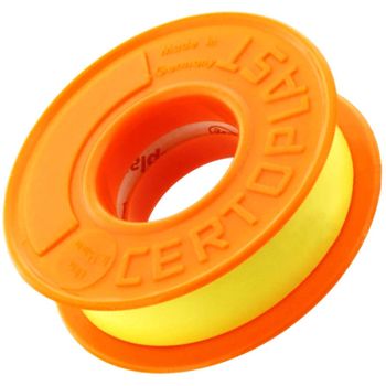 Cinta aislante adhesiva 15mm 10mt Certoplast amarillo